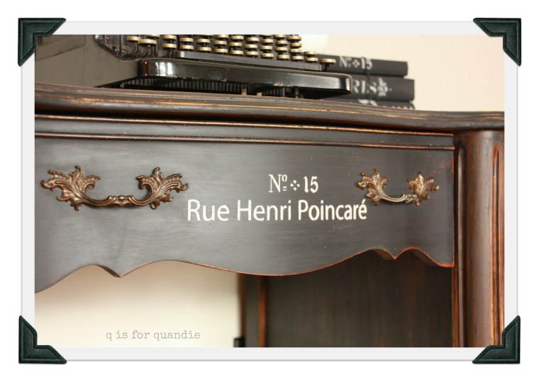 writing desk stencil