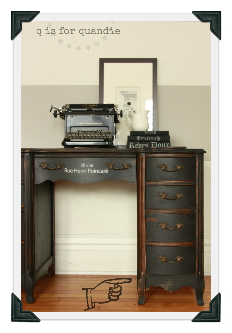 writing desk trim