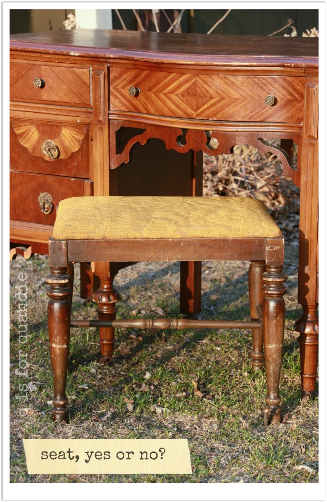 workshop vanity seat