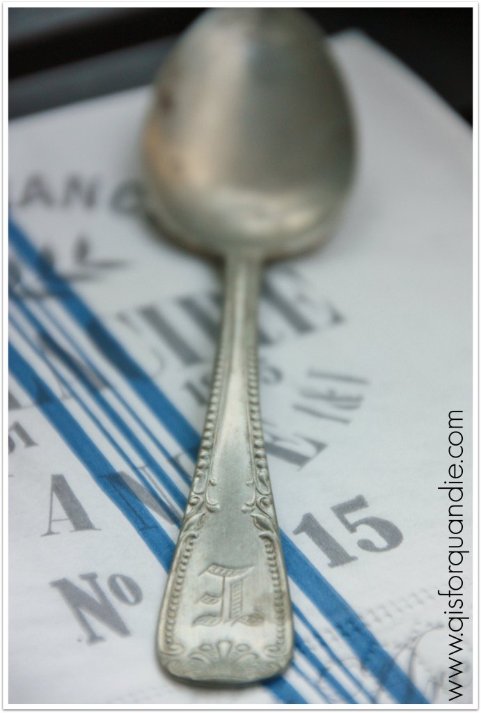 monogram spoon
