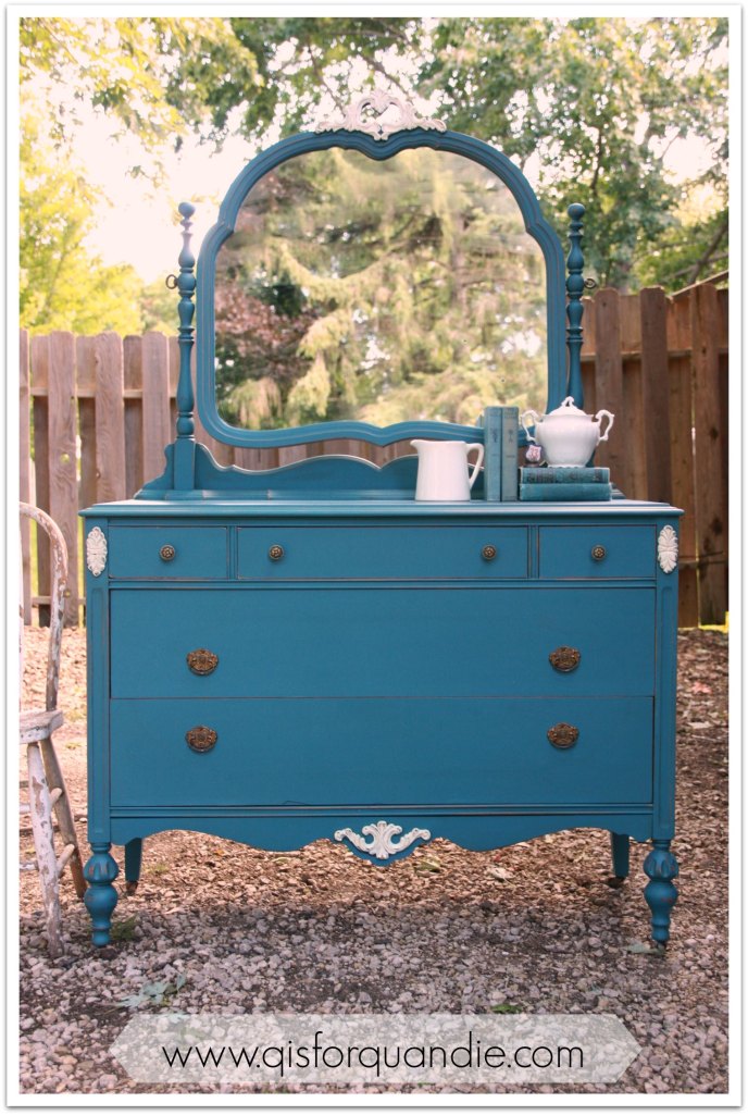 Aubusson dresser outside