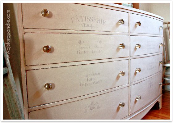 Dresser painted in Young Kansas Wheat 