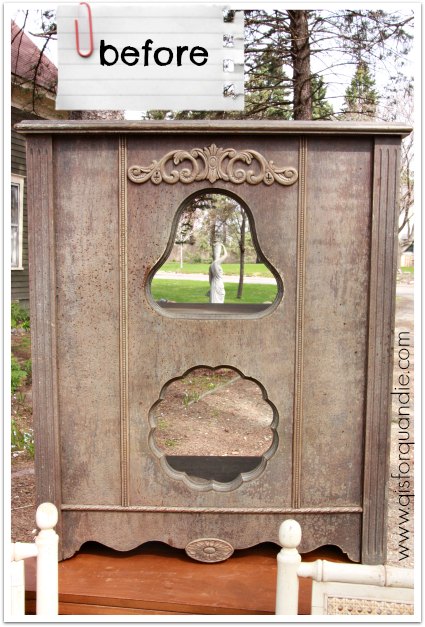 radio cabinet before