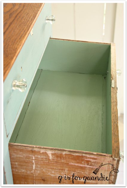 farmhouse dresser inside after