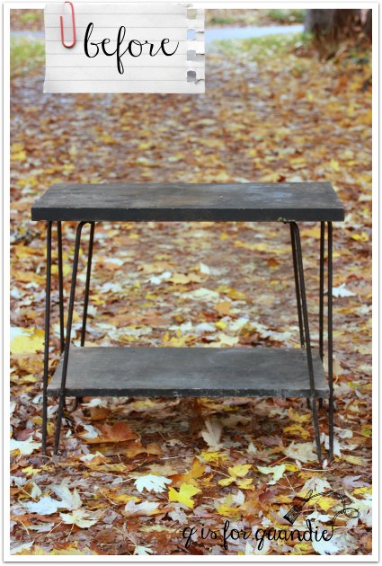 hair pin leg table before