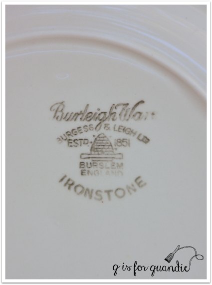 ironstone plate mark