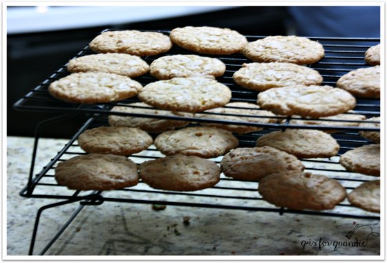 baked cookies cooling