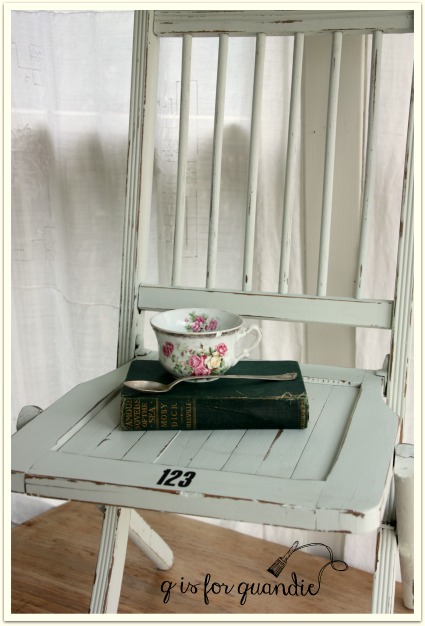 garden chair close up