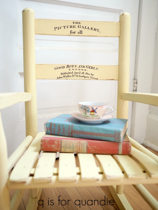 the rebel yellow rocker. – q is for quandie